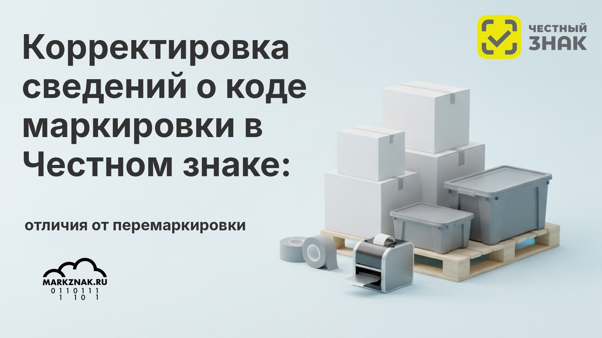 Корректировка сведений о коде маркировки в Честном знаке: отличия от перемаркировки и инструкция