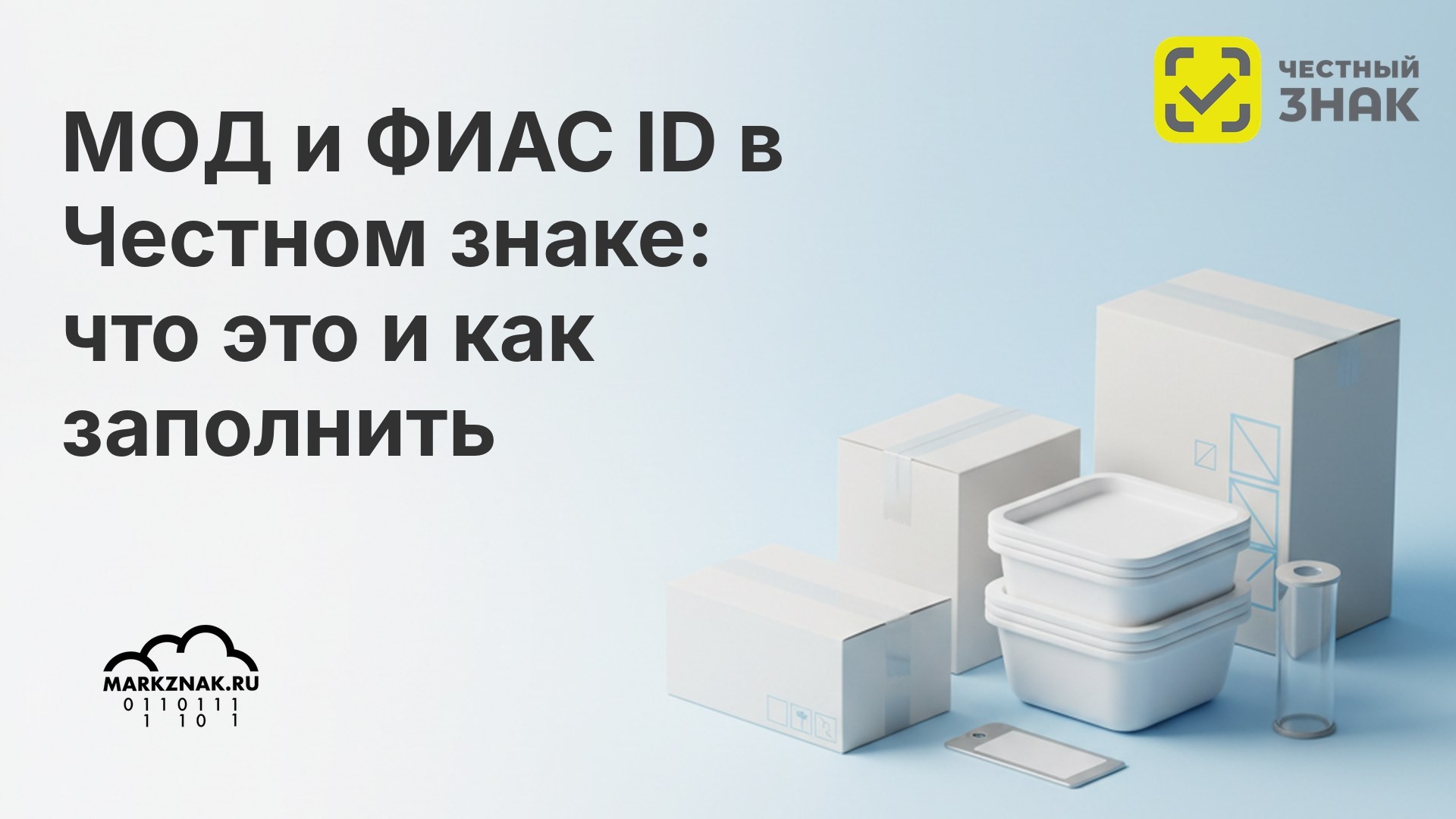 МОД и ФИАС ID в Честном знаке: что это и как заполнить 2026